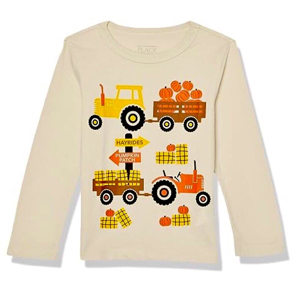 The Children's Place NWT Hayride Pumpkin Patch Long Sleeve Top 18-24 Mo
